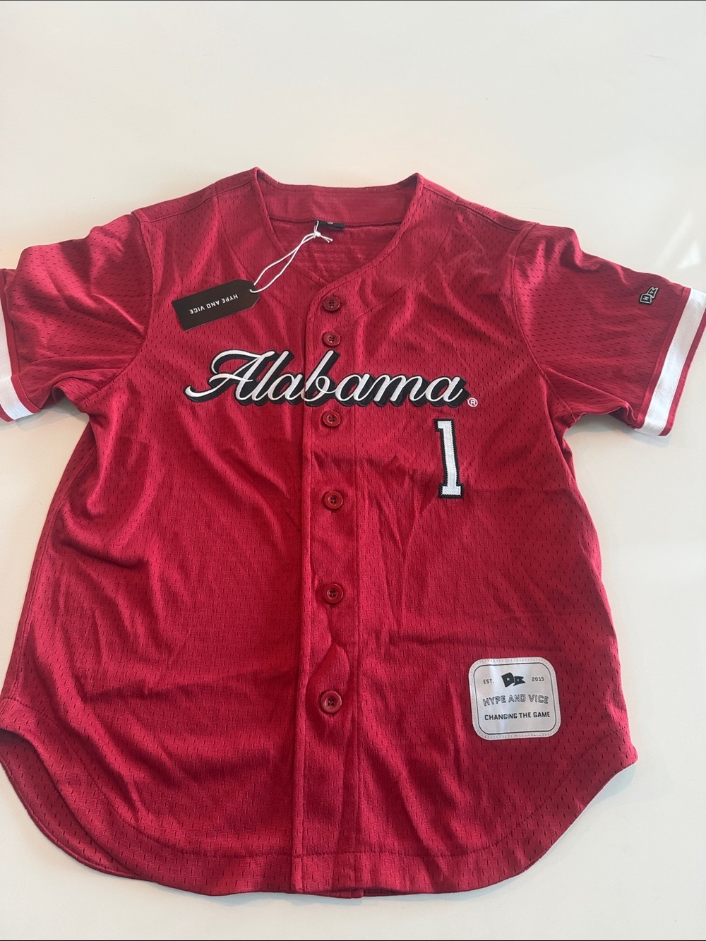 Hype and Vice University of Alabama Baseball Jersey